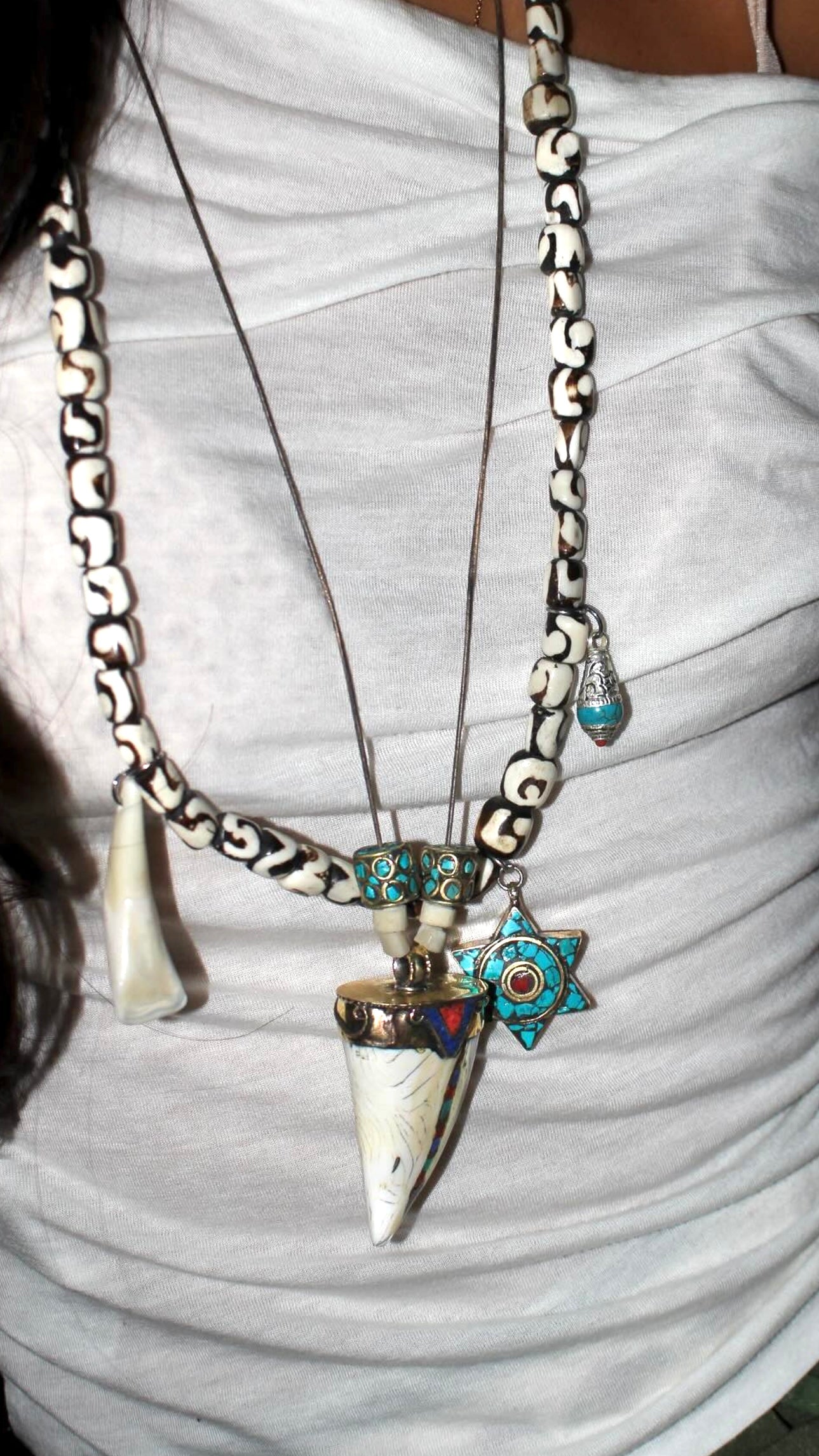 Star of David Nepal Terra Necklace