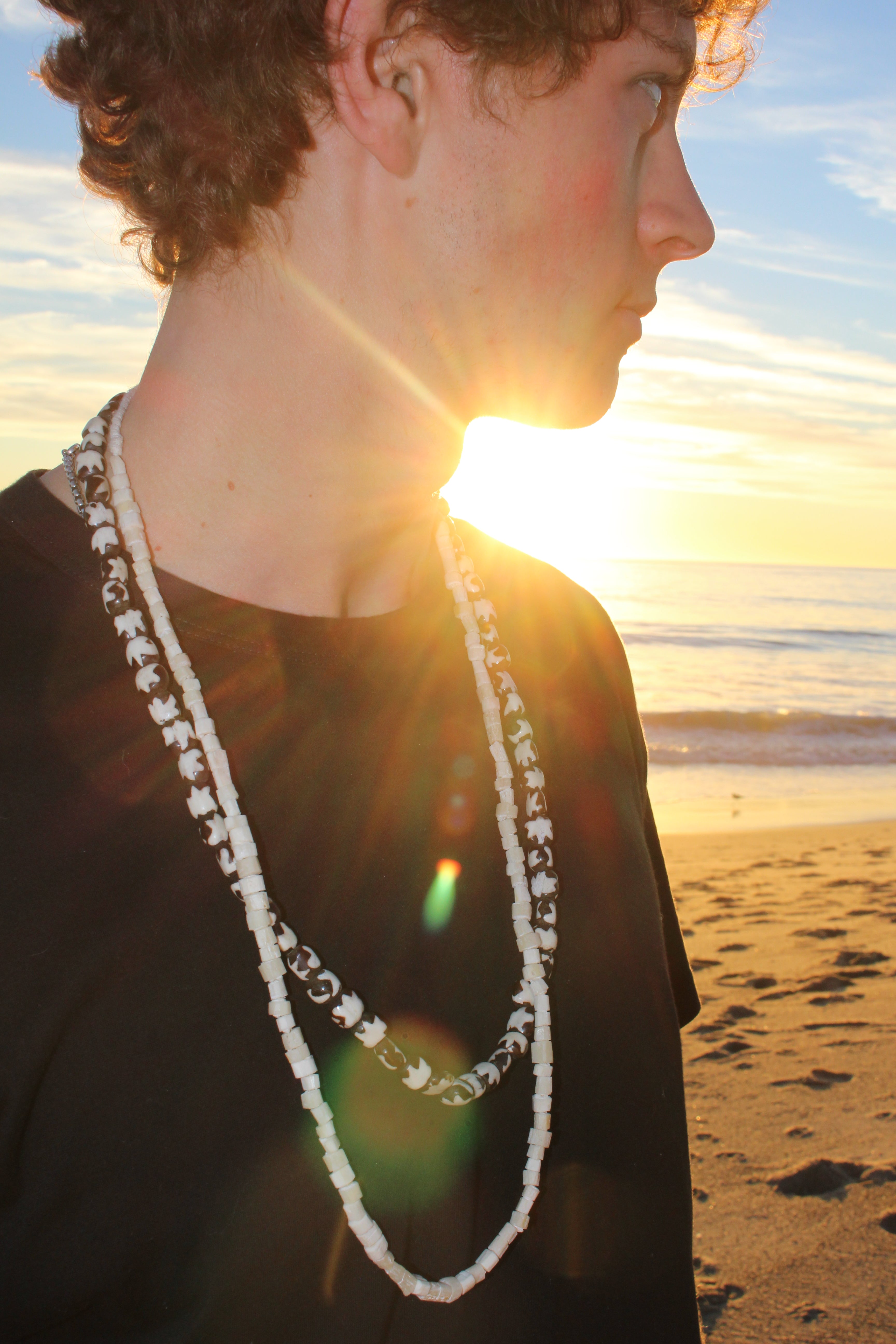 Classic Neutral Cow Bone Terra Necklace