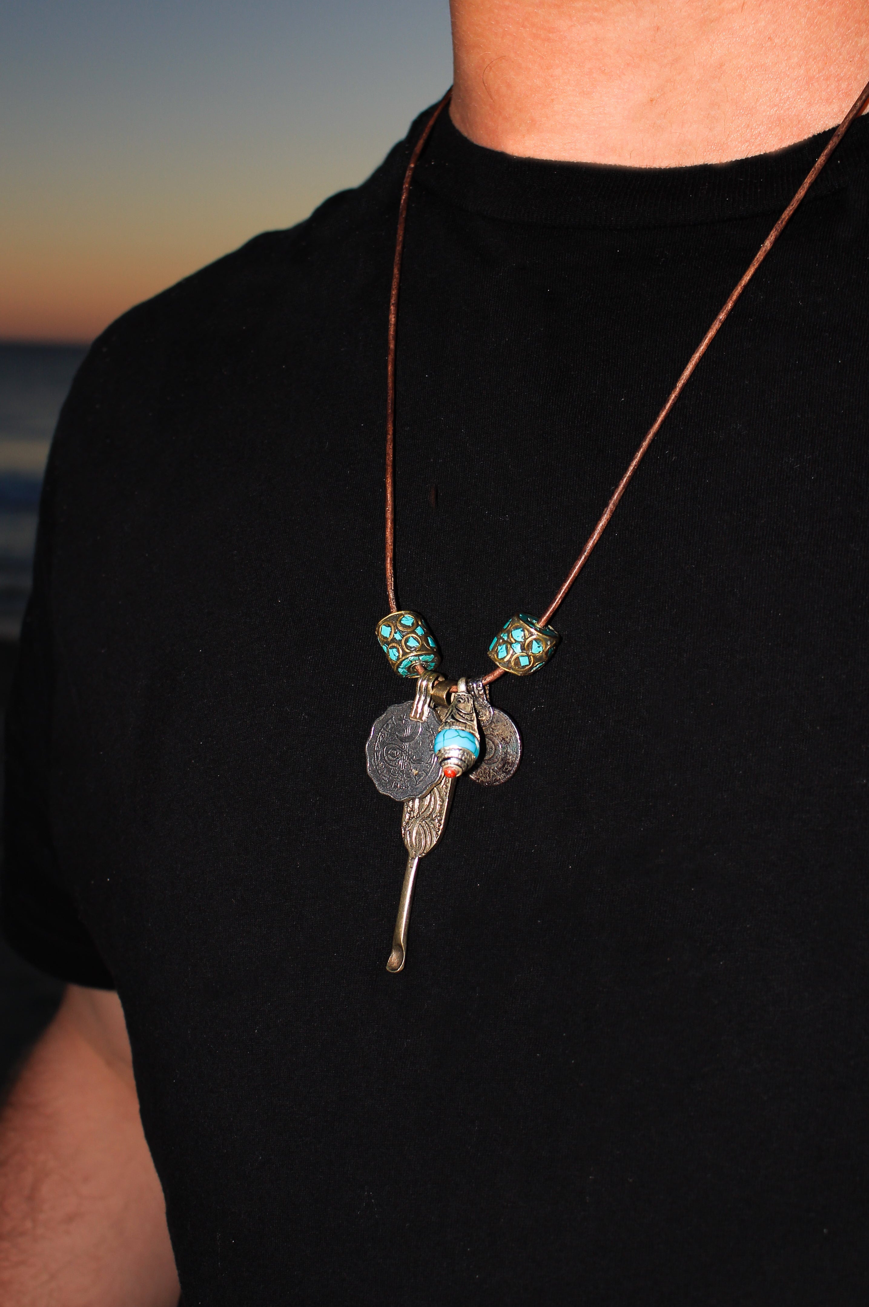 Afghan ear cleaner necklace