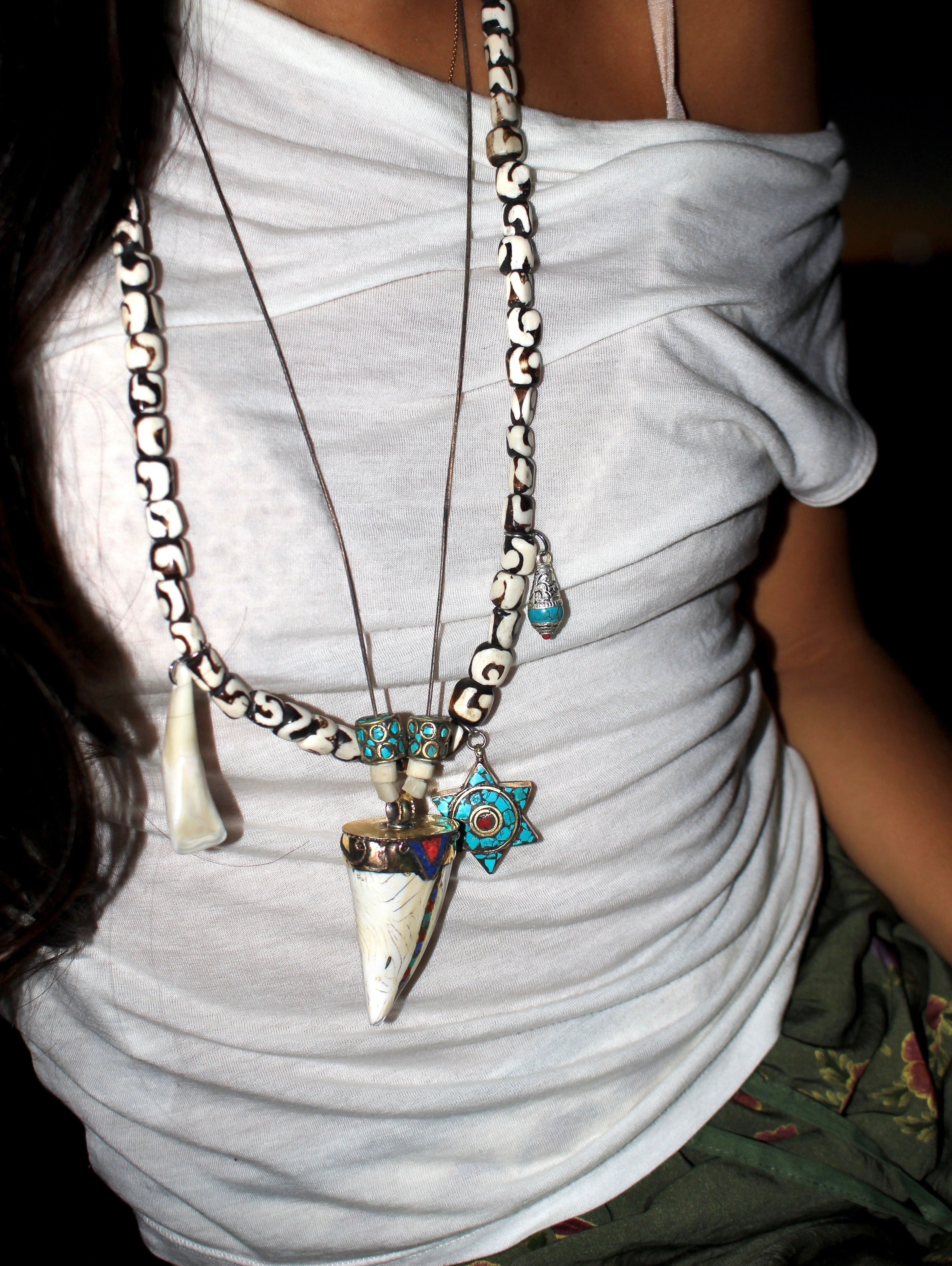 Star of David Nepal Terra Necklace