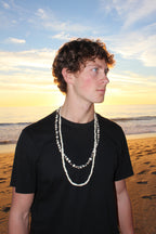 Gambian pattern cow bone Terra necklace